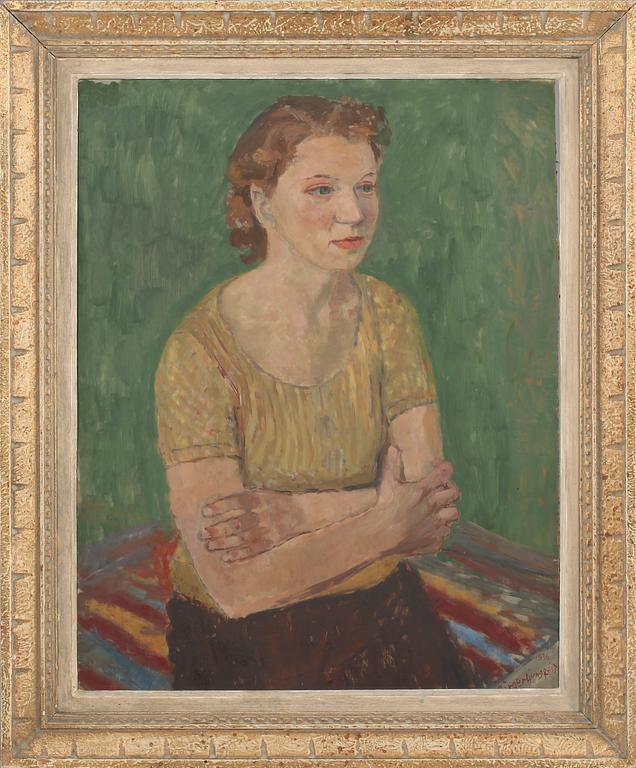 BIRGER LJUNGQUIST, olja på pannå, signerad och daterad 1936.
