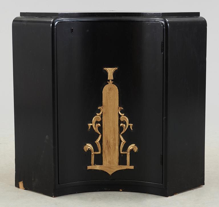 HÖRNSKÅP, art deco, 1920/30-tal.