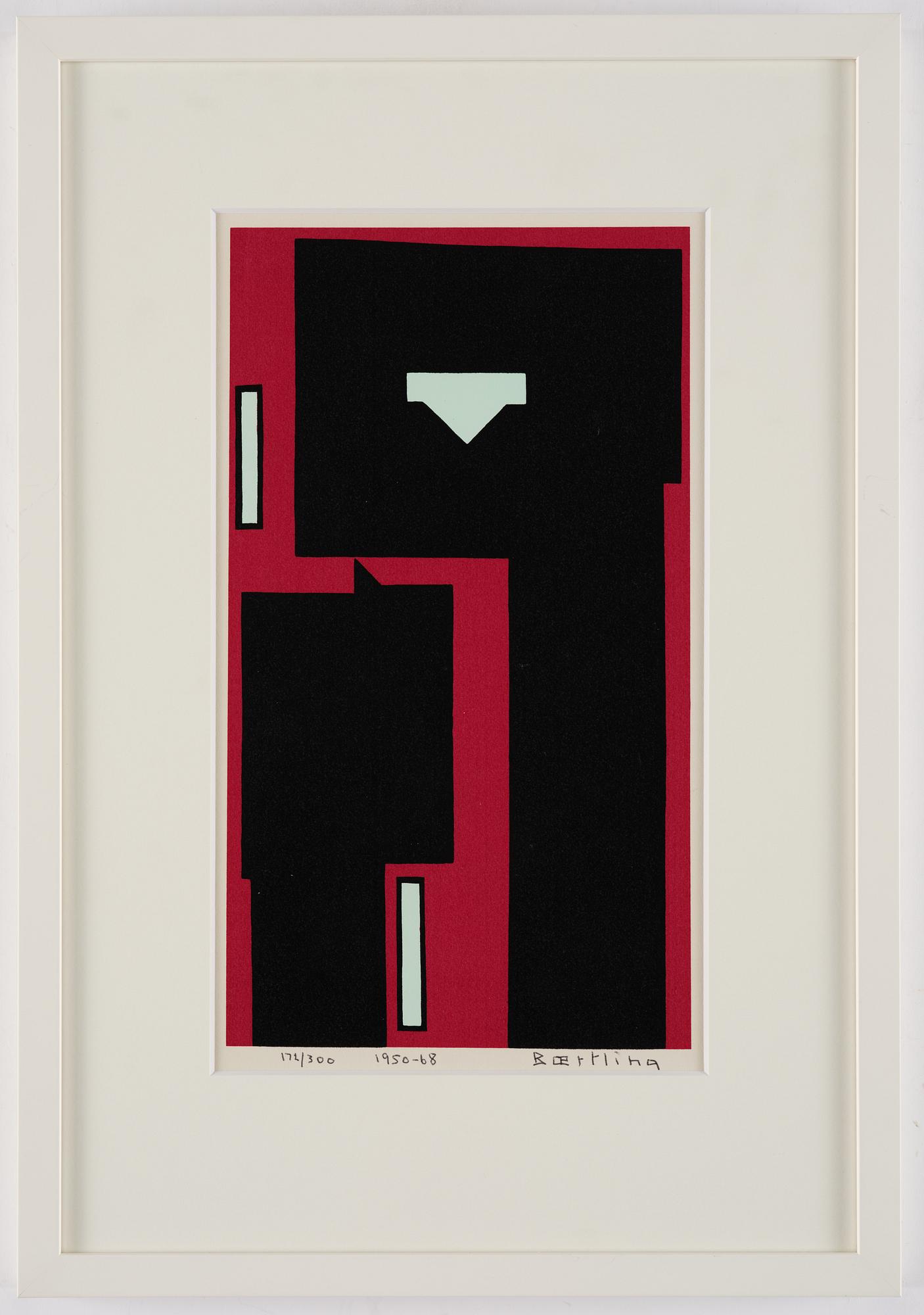 Olle Bærtling, "Egypte - formes noires dans le rouge".