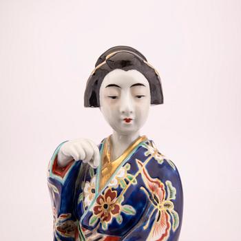 Figurin Japan 1900-talets början porslin.