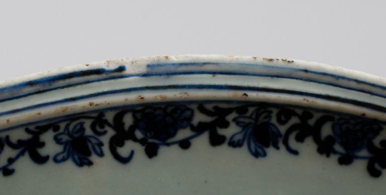 STEKFAT, porslin, Kina, 1700-tal.