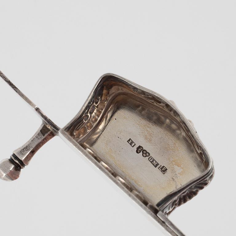 A Swedish Silver Candle Snuffer, mark of G Möllenborg Stockholm 1852.
