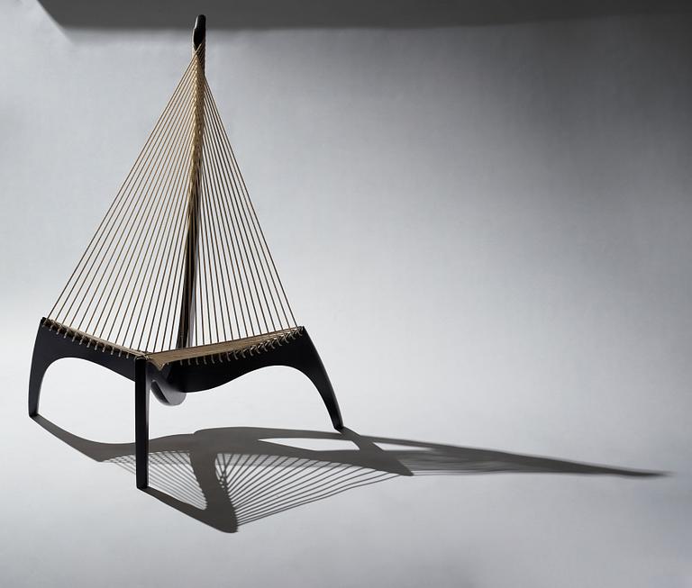 Jørgen Høvelskov, a "The Harp Chair", Christensen & Larsen, Denmark, 1970-80's.