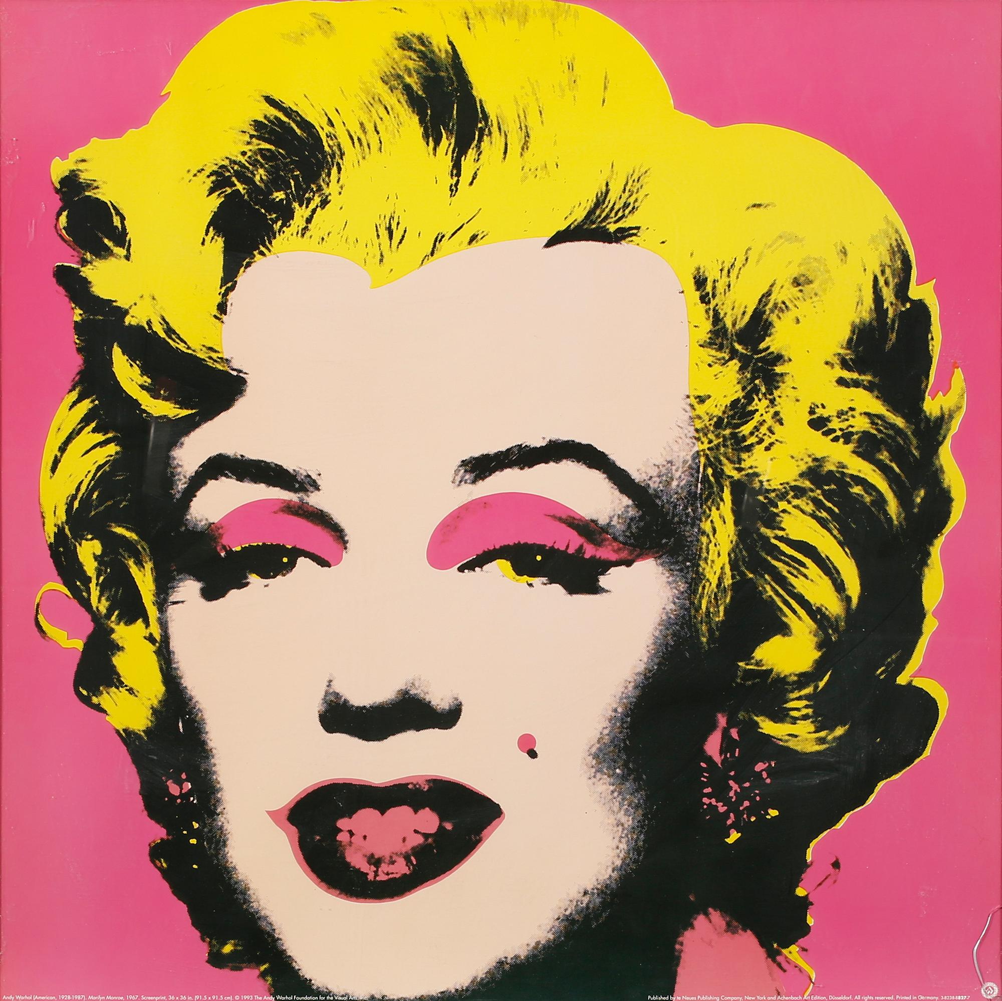 ANDY WARHOL, after, offset lithography / poster, 'Marilyn Monroe', 1993.