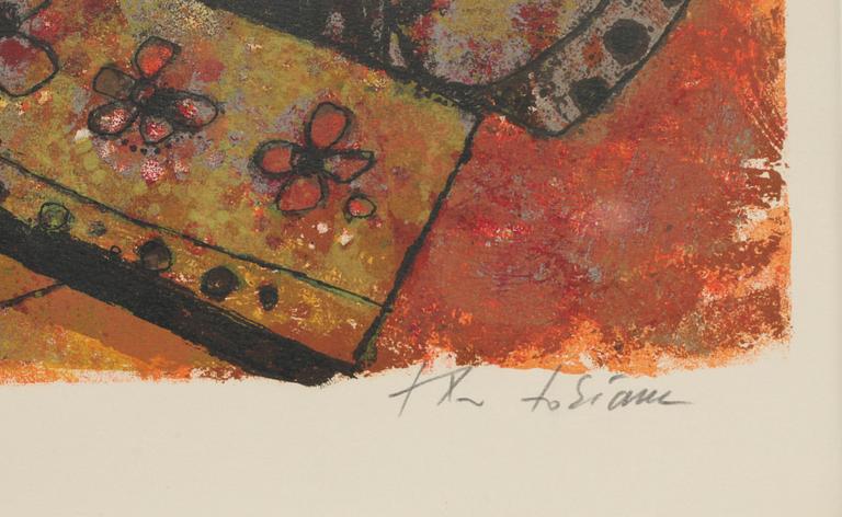 THEO TOBIASSE, färglitografi, sign o numr 146/350.
