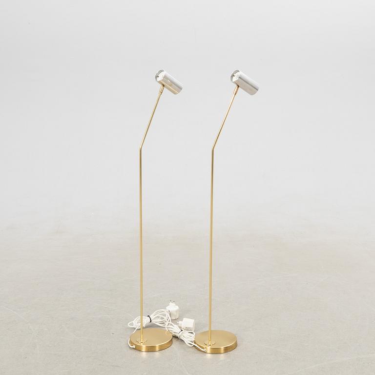 Golvlampor ett par Bergboms 1900-talets senare del.