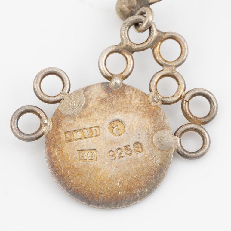 Lars Arby, four pairs of earrings, silver, Gothenburg, among others 1963 and 1967.