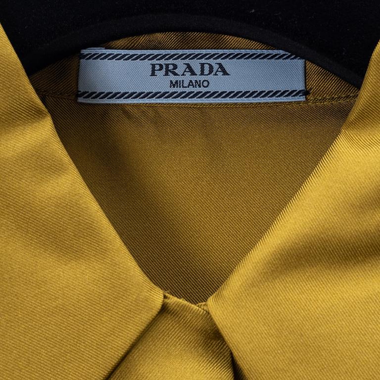 Prada, a silk twill blouse, size 36.
