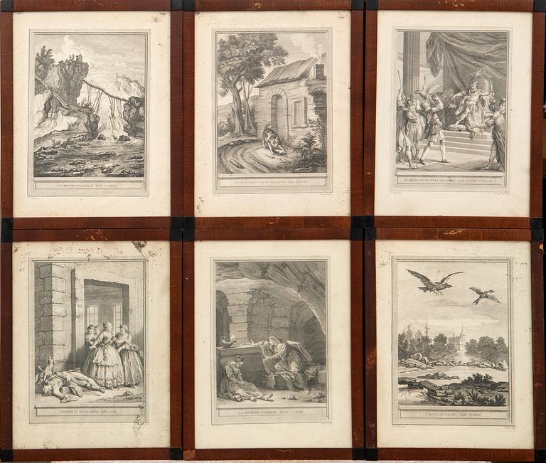 Jean-Baptiste Oudry, after, "Fables by La Fontaine"  27 pcs.