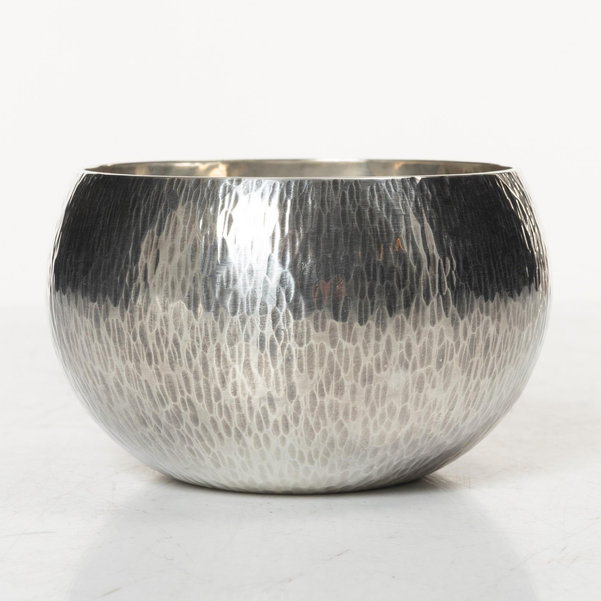 Rolf Carlman, Cup, sterling silver, CF Carlman, Stockholm 1969, and spoon Ray Urban, sterling, Stockholm 1955.