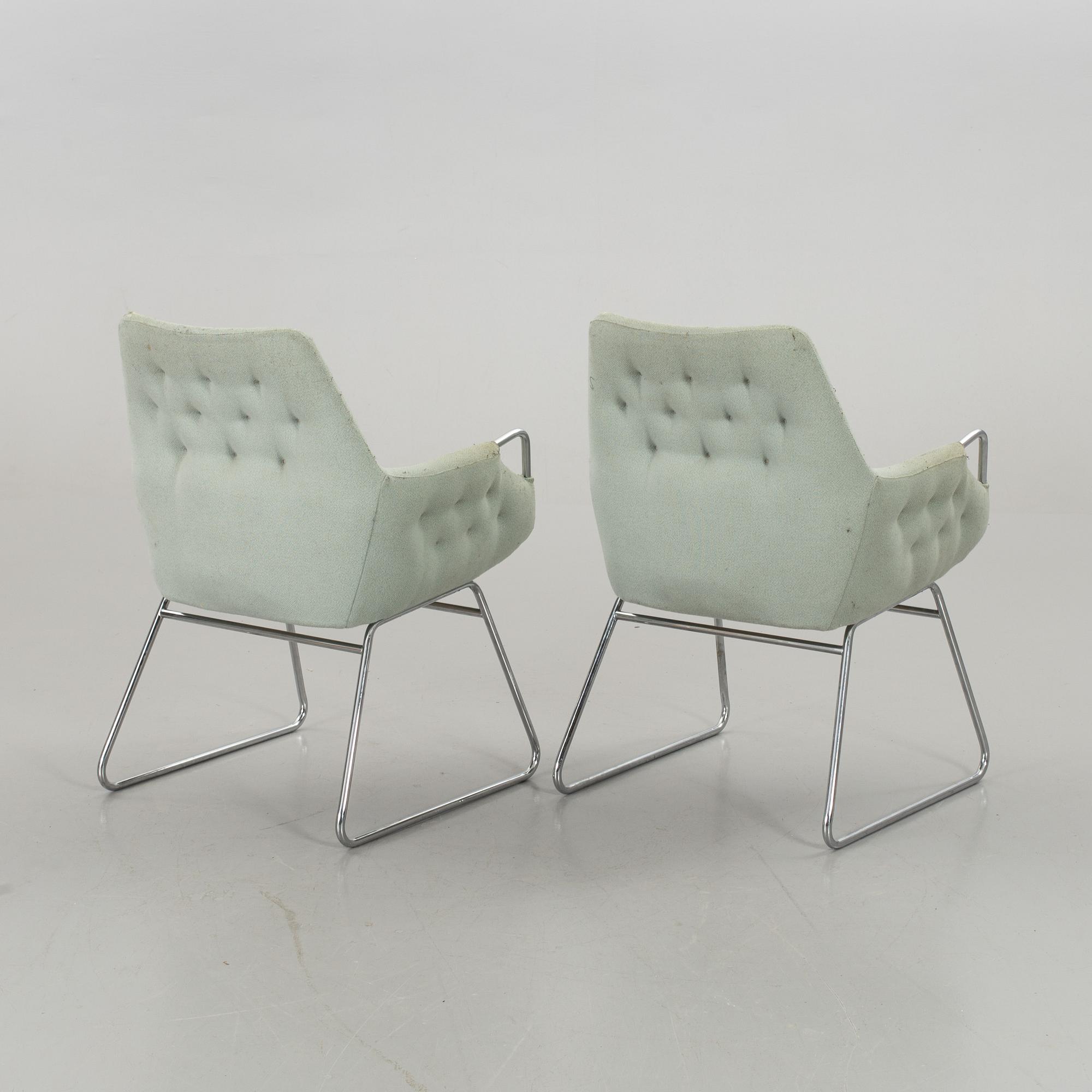 A pair of Bruno Mathsson "Mirja" armchairs, Dux, latter half of the 20th Century.