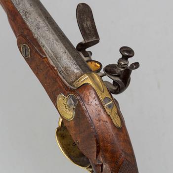 A Flintlock pistol circa 1800.