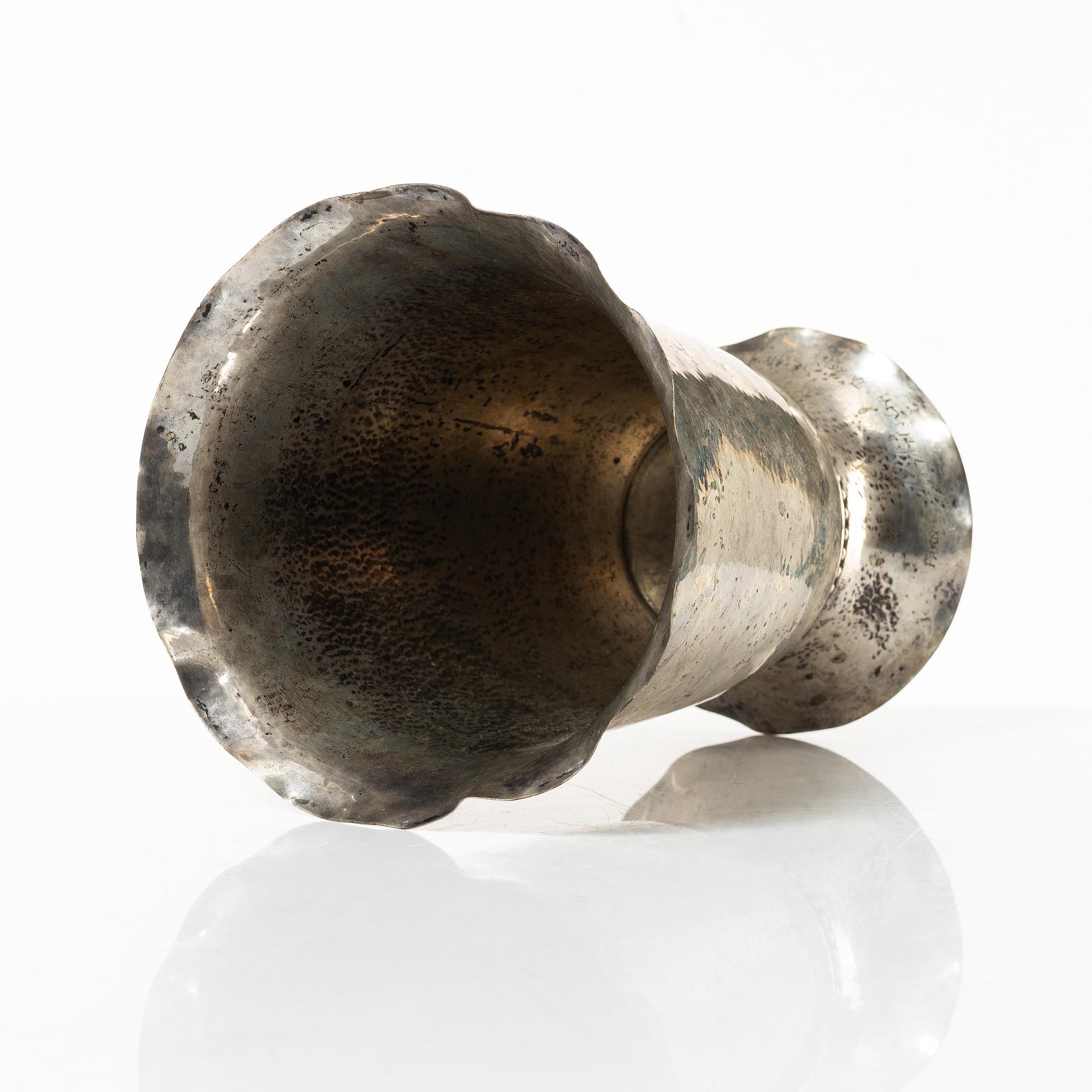 C.G. Hallberg, CG Hallberg, bägare, silver, Stockholm 1931.