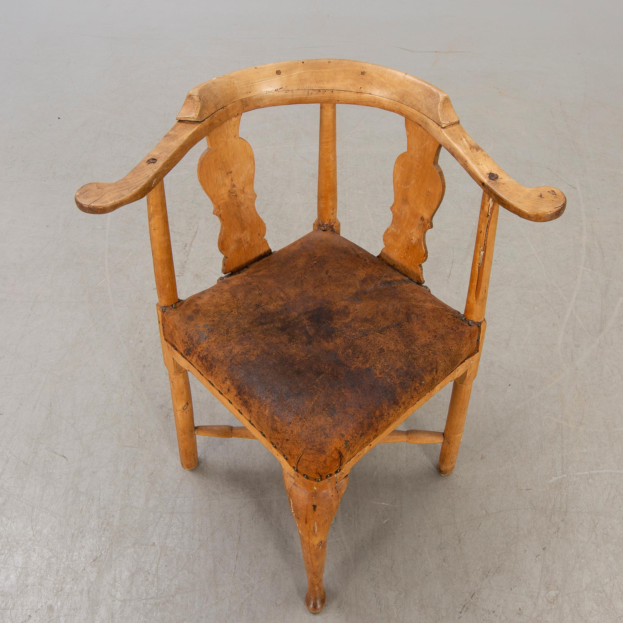 A Swedish Rococo chair mid 1700s.