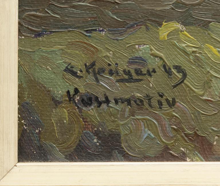 Einar Krüger, "Kustmotiv”.