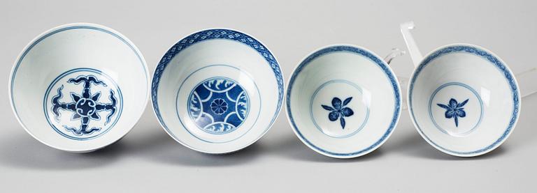 PARTI PORSLIN, 4 delar. Kina, omkring år 1900.