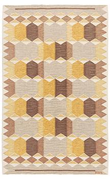 Anna-Greta Sjöqvist, a carpet, tapestry weave, ca 250 x 157 cm, signed AG S.