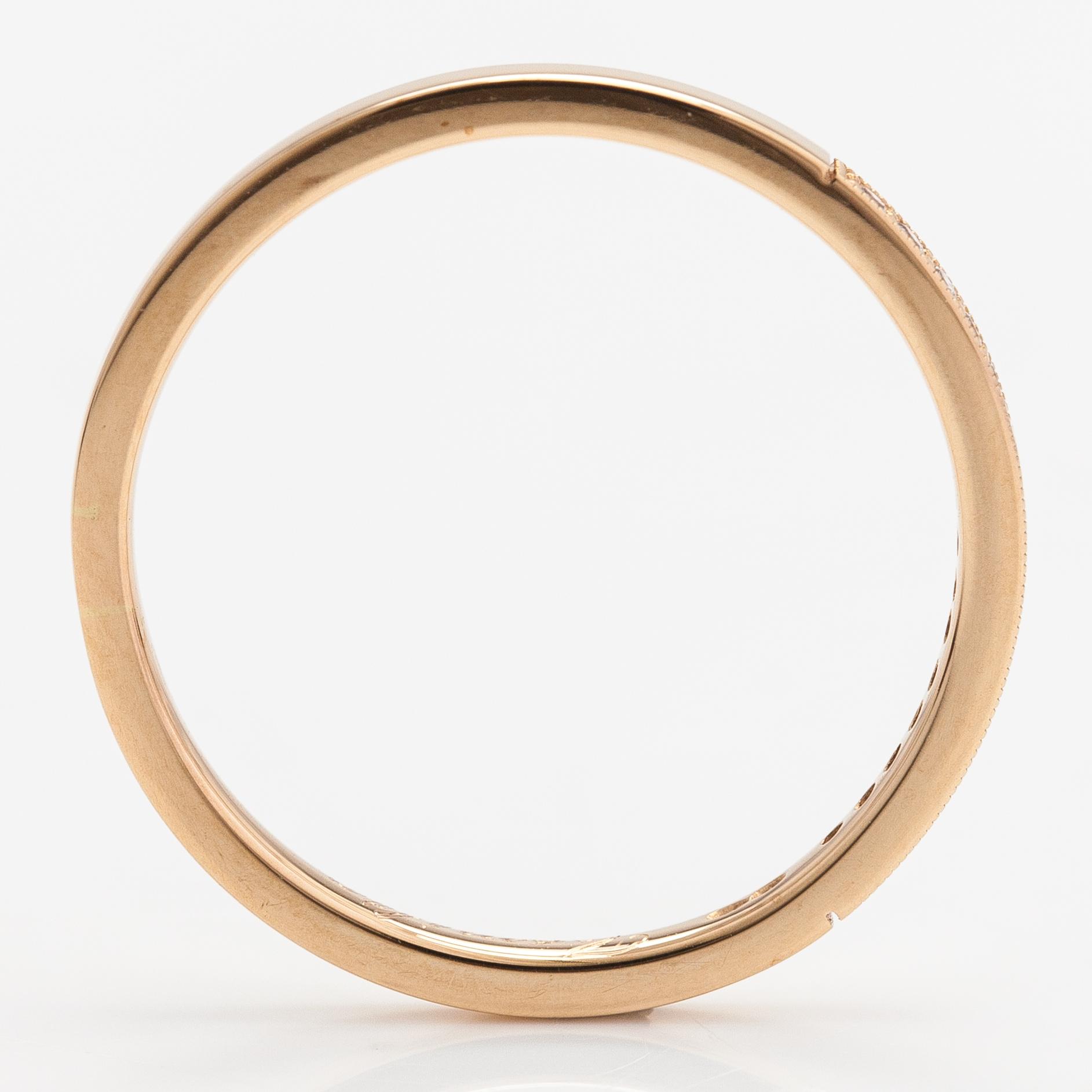 Ring, 14K guld och diamanter ca 0.10 ct totalt. Torkkeli & Co. Oy, Jyväskylä.