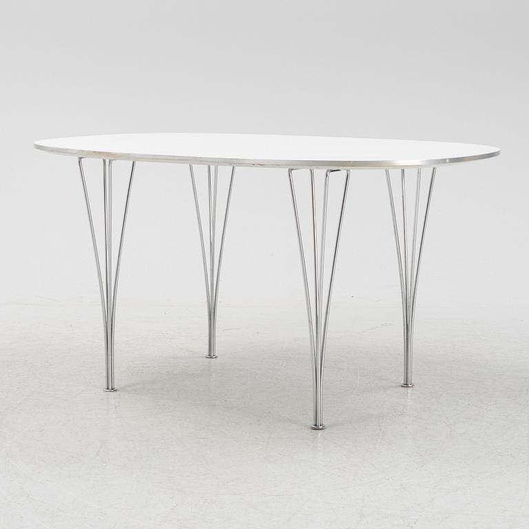 Bruno Mathsson & Piet Hein, matbord, "Superellips", Fritz Hansen, Danmark.