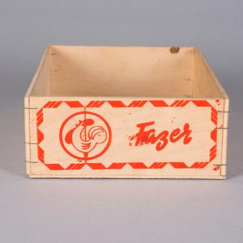 TRYCKPLÅTAR, 3 st, DOSA och LÅDA, Karl Fazer, Helsingfors.