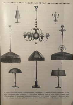 Elis Bergh, tillskriven, bordslampa, Swedish Grace, CG Hallberg, 1920-tal.