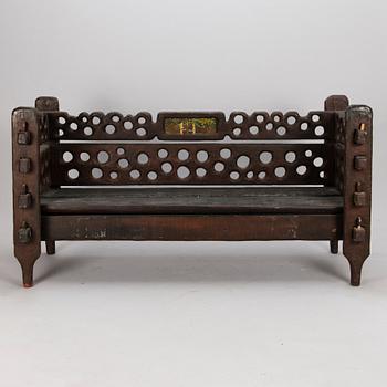 KOSTI AHONEN, wooden sofa.