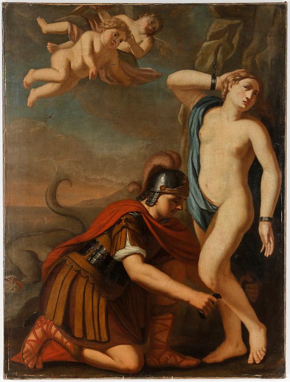 OKÄND KONSTNÄR, olja på duk, omkring år 1800.