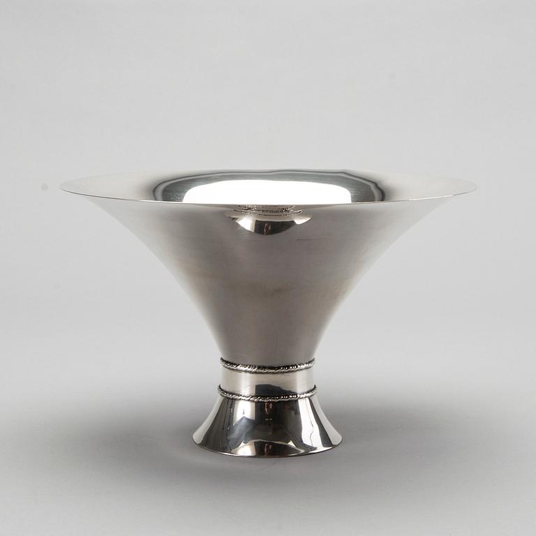 WIWEN NILSSON, skål, silver, Lund 1929.