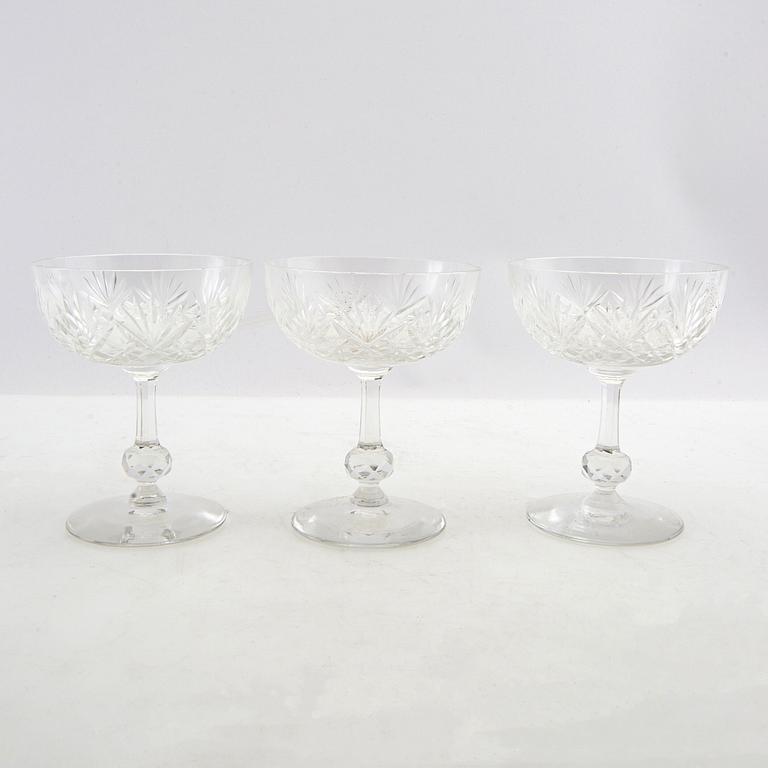 Champagne coupes 12 pcs first half of the 20th century.