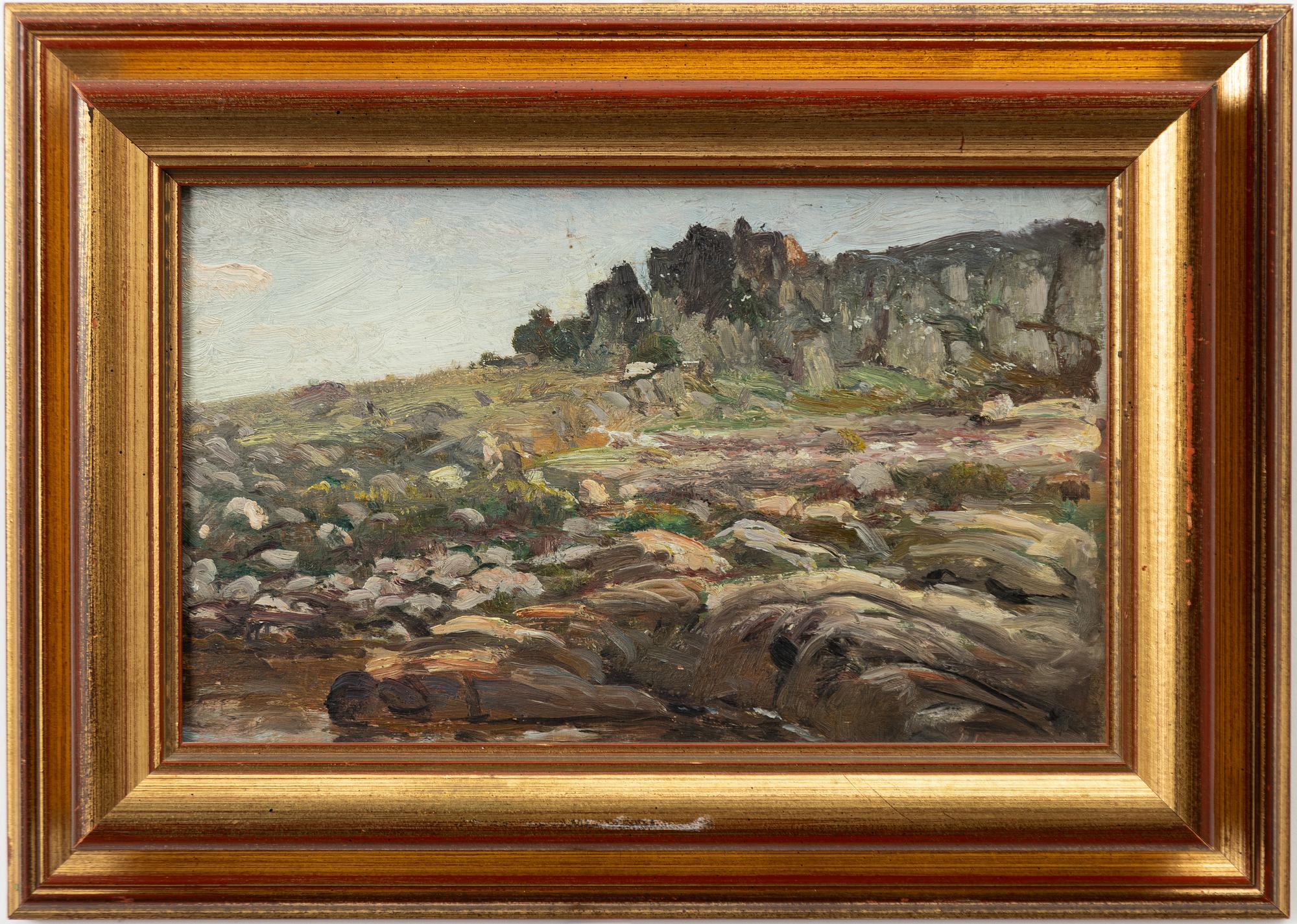 Berndt Lindholm, Rock Formations, Study, and the Artist’s Folding Chair.