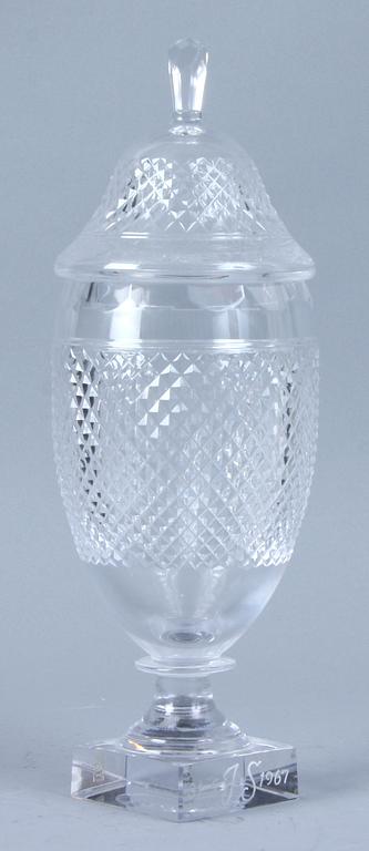 LOCKURNA, glas, Elis Bergh, Kosta, 1900-talets mitt.