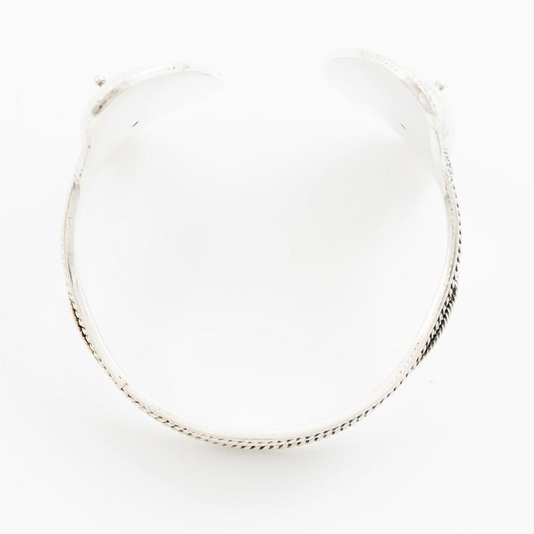 Rosa Taikon, a bangle, sterling silver, Stockholm 1978.
