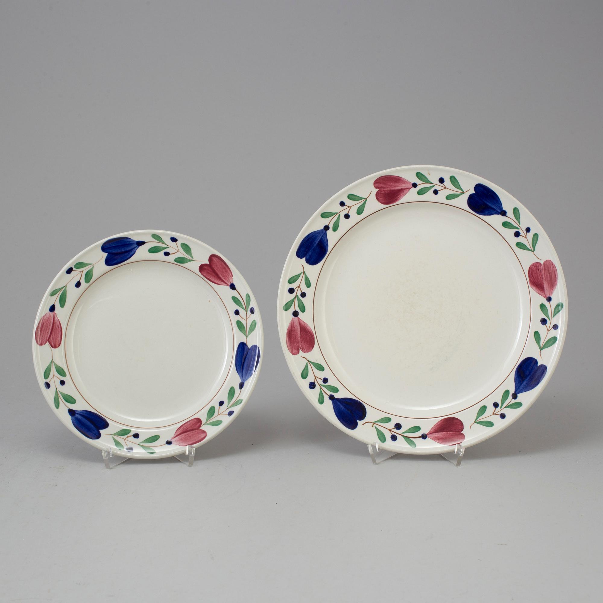 MATSERVIS, "Allmoge", 61 delar, porslin, Gustavsberg, tidigt 1900-tal.