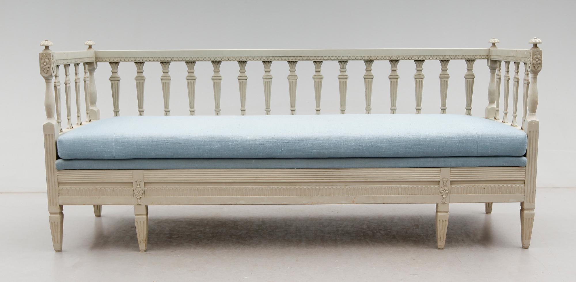 SOFFA, gustaviansk stil, 1800-tal.