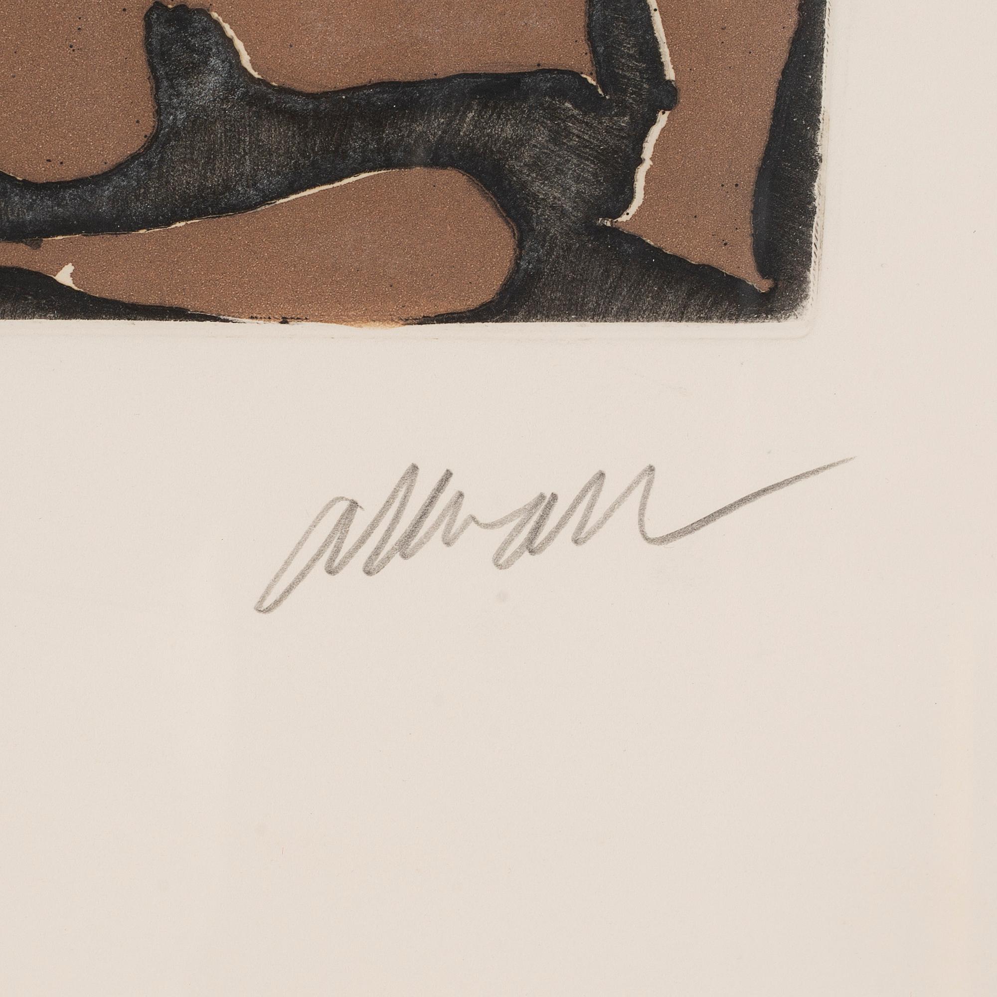 FERNANDEZ ARMAN, Etching and Aquatint, from portfolio "Bonjour Max Ernst". Signed an numbered 92/100.