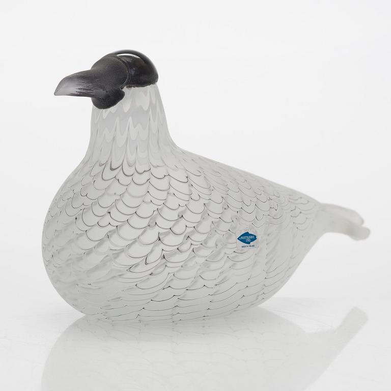 Oiva Toikka, a glass bird signed O. Toikka Nuutajärvi 628/3000.