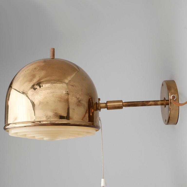 VÄGGLAMPOR, ett par, Bergboms, 1900-talets andra hälft.