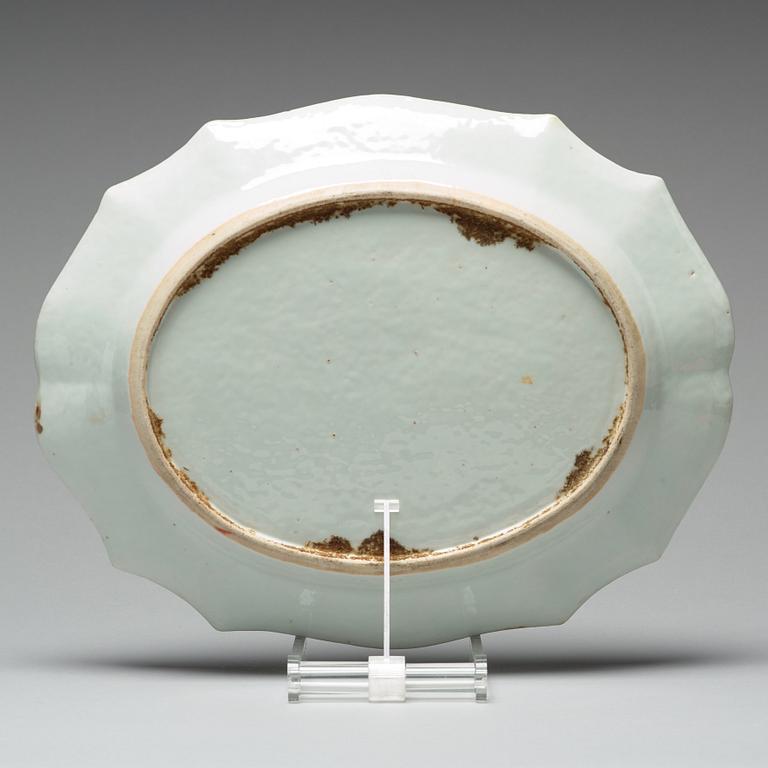 STEKFAT, kompaniporslin. Qingdynastin, Qianlong (1736-95).