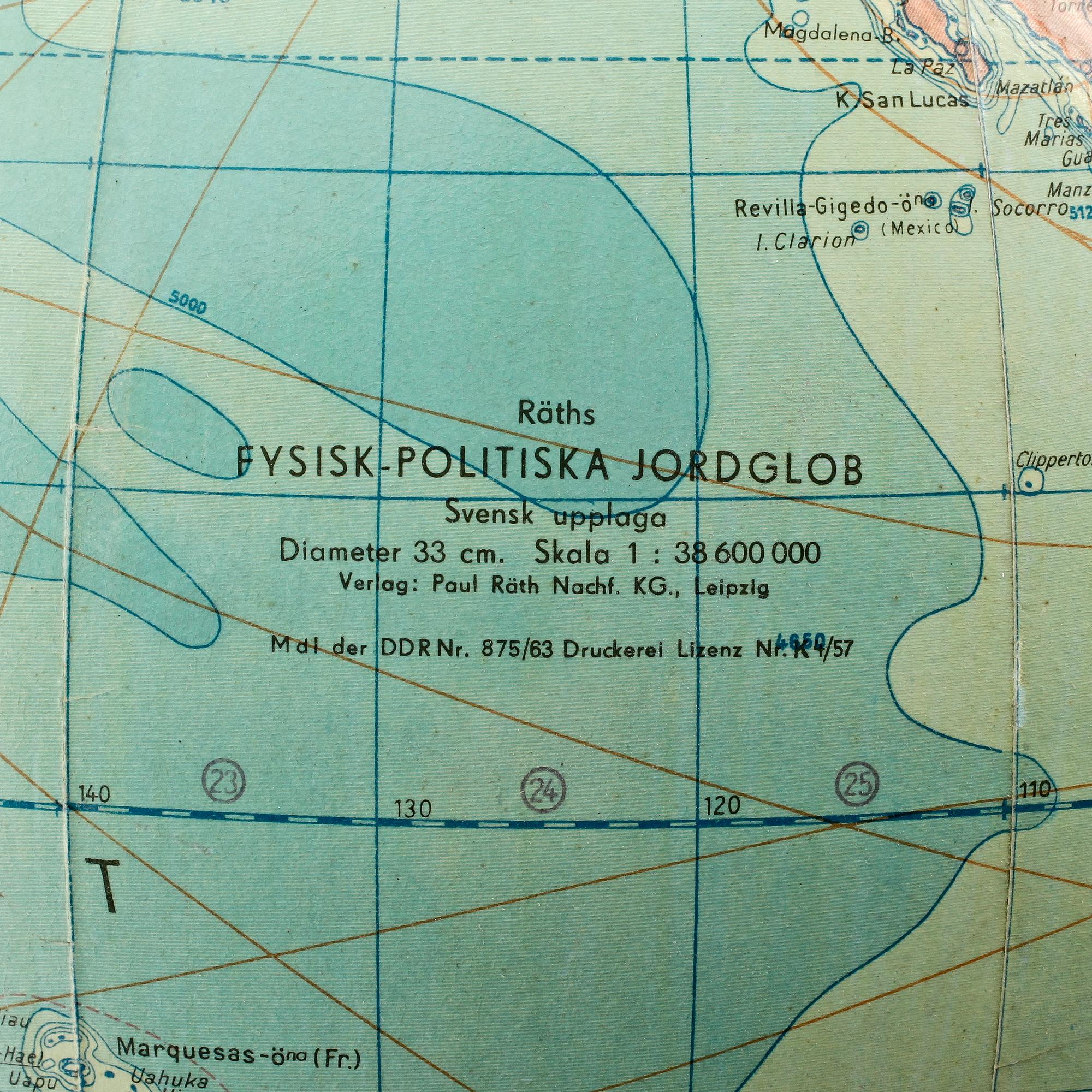 JORDGLOB, 1900-talets tredje kvartal.