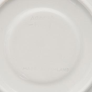 A 40-piece set of tableware in porcelain, signed F.H.Kj. Finland Arabia.