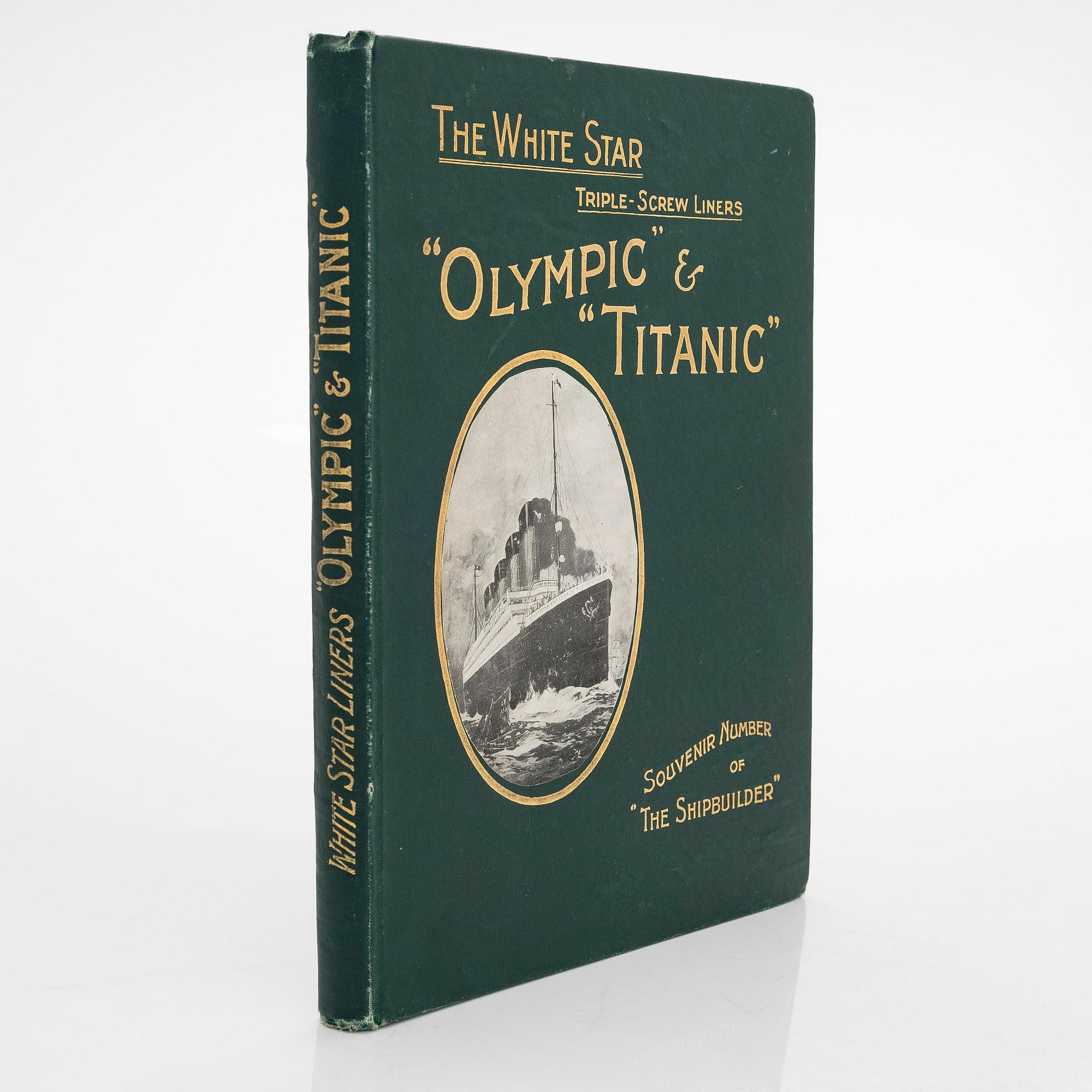 Book, a souvenir number of 'The Shipbuilder' for the Olympic & Titanic.