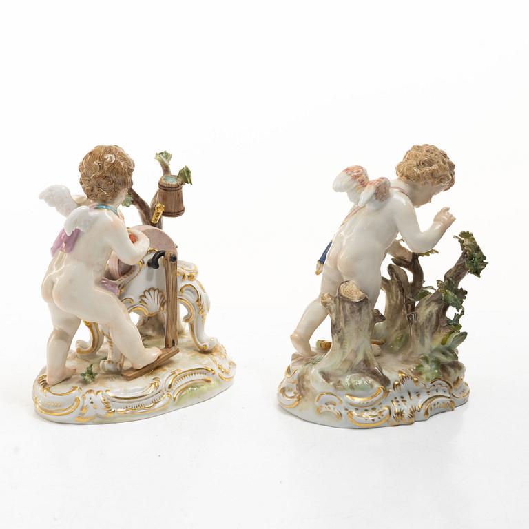 Meissen, Figuriner ett par, 1800-talets slut.
