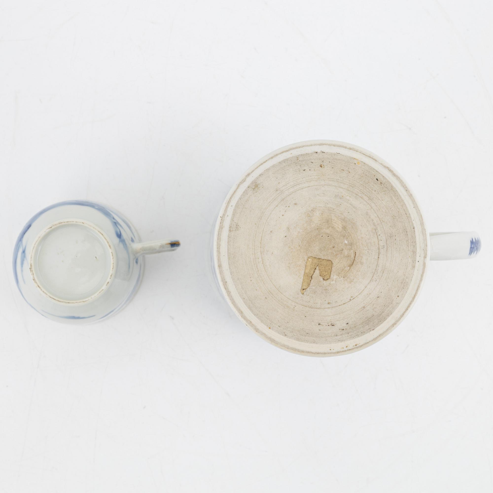 Seven pieces of porcelain, China, 18th-20th century.