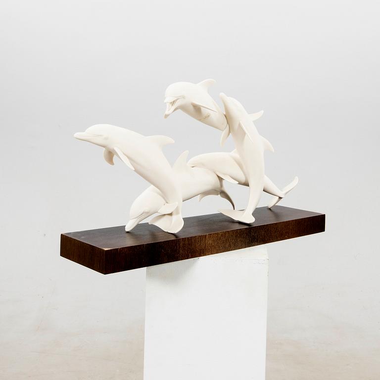 Günther Granget, Figurgrupp "Dolphins", Hutschenreuther, Tyskland,