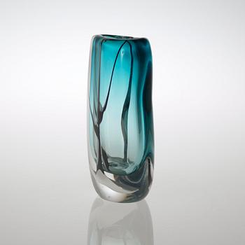 A Vicke Lindstrand 'Winter' glass vase, Kosta, 1950's.