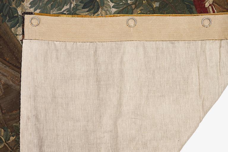 Jacob van der Borcht, vävd tapet, "Kermess" gobelängteknik ca 337 x 278 cm, Bryssel, Flanderna, signerad I. V. D BORCHT & Bryssels stadsmärke.