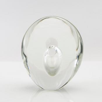 Timo Sarpaneva, lasiveistos, "Istuva Lintu", malli 3567, signeerattu Timo Sarpaneva Iittala -55.