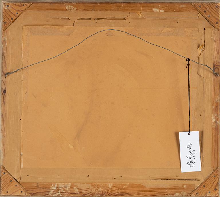 Maja Fjaestad, wood cut in colours, signed.