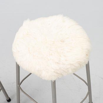 Stools, 3, latter half of the 20th century.