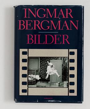 BÖCKER, 2 st,  Ingmar Bergman, "Bilder", Nordstedts förlag AB, Stockholm 1990 samt "En filmtrilogi", P.A Nordstedt & söners förlag, Stockholm 1963.